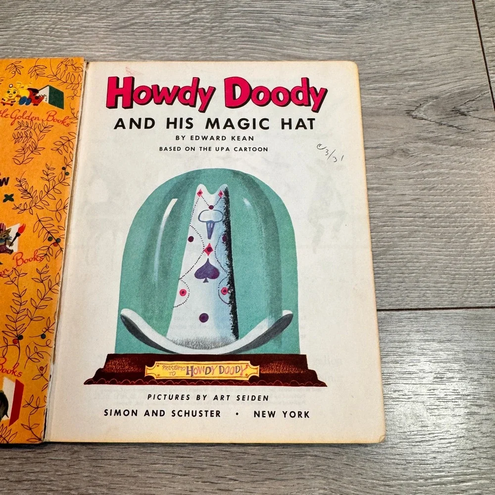Howdy Doody and His Magic‎ Hat Little Golden Book Vintage 1954 Childrens